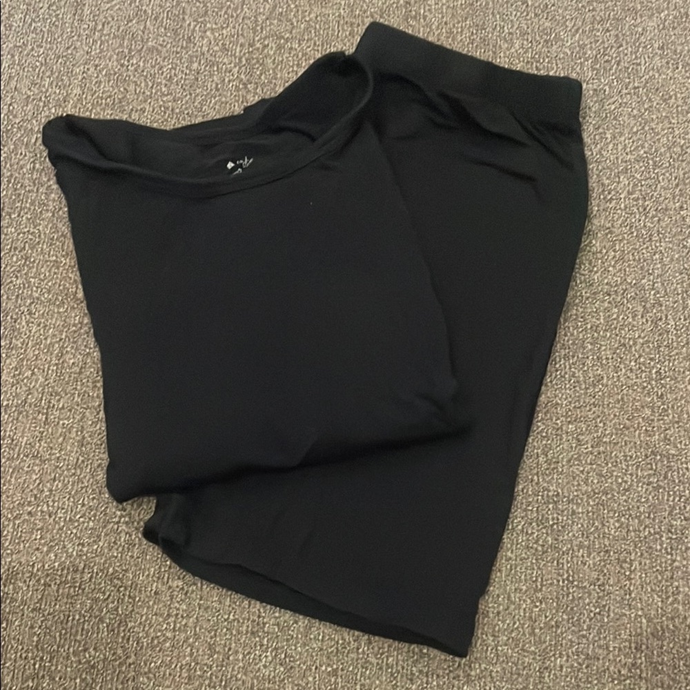 Black Pajamas with Comfortable Fit and Soft Fabric